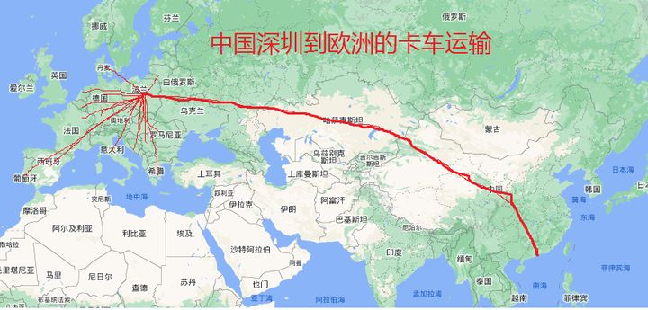 卡航線路圖